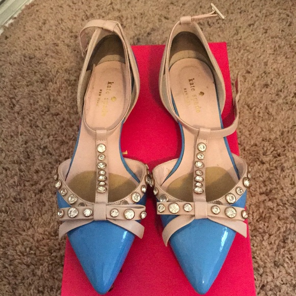 kate spade blue flats